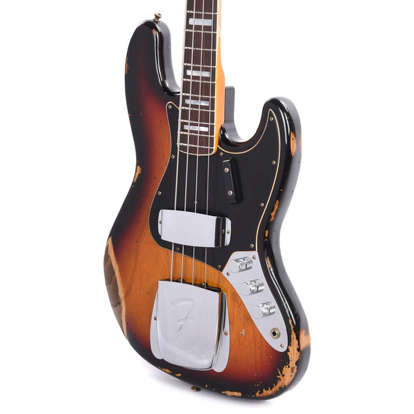 Fender Custom Shop Limited Edition Custom Jazz Bass Heavy Relic Faded Aged  3-Color Sunburst