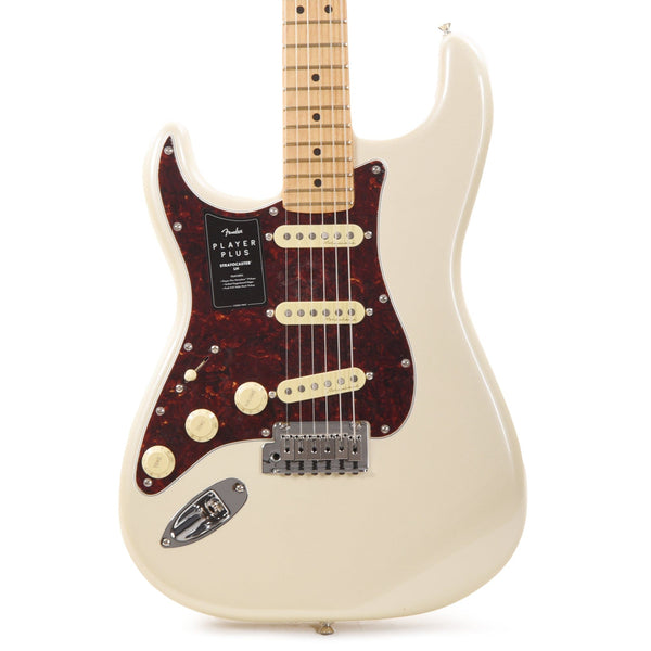 Fender Player Plus Stratocaster Olympic Pearl Lefty – Chicago Music 