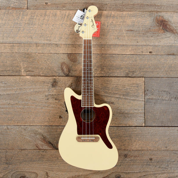 Fender Fullerton Jazzmaster Ukulele Olympic White – Chicago Music