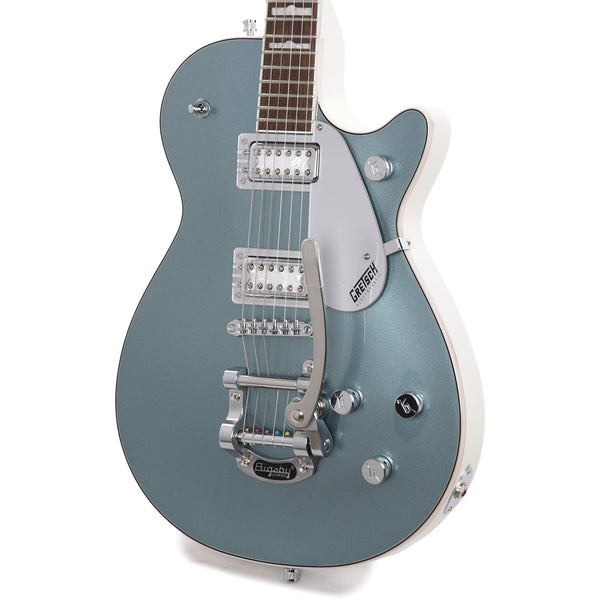 Gretsch G5230T-140 Electromatic 140th Double Platinum Jet with Bigsby  Two-Tone Stone Platinum/Pearl Platinum