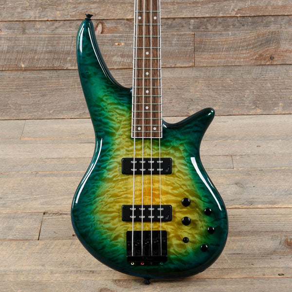 Jackson X Series Spectra Bass SBXQ IV Amber Blue Burst – Chicago