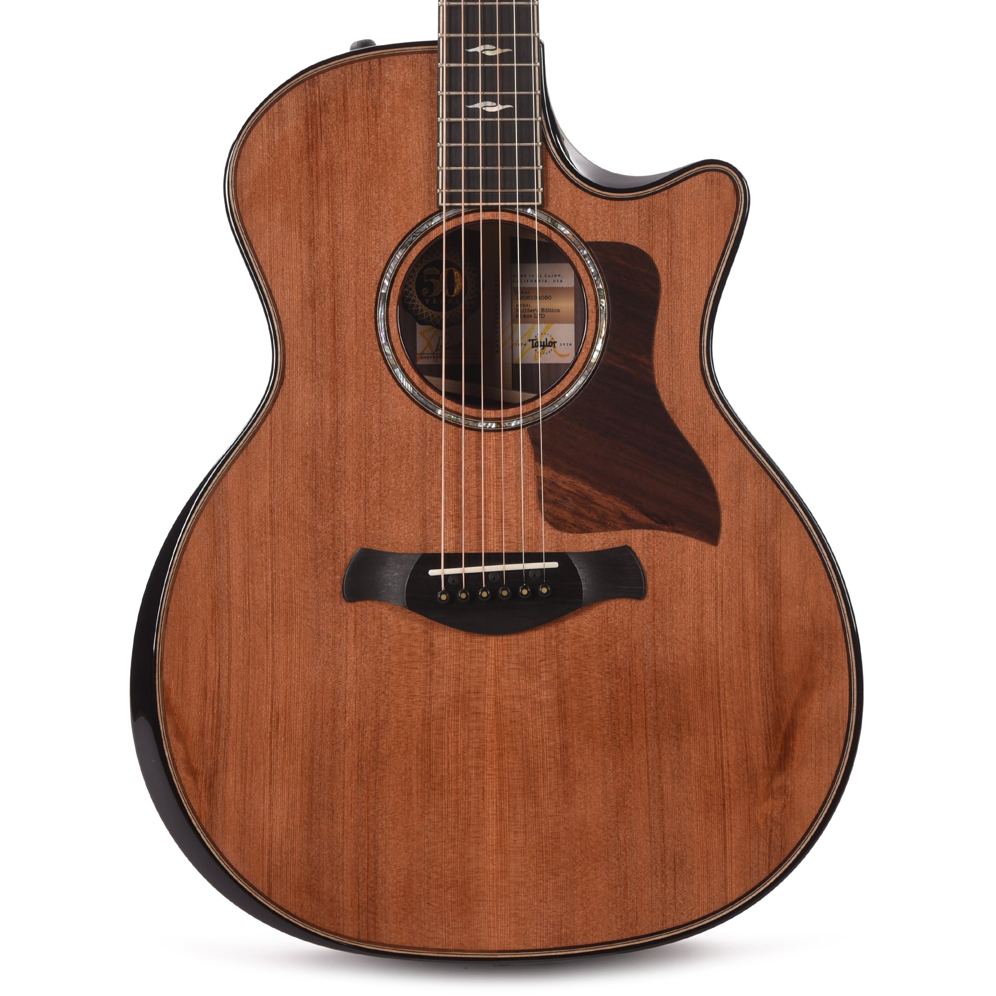 Taylor Limited 50th Anniversary Builder's Edition 814ce Grand Auditorium Sinker Redwood/Rosewood Natural Top