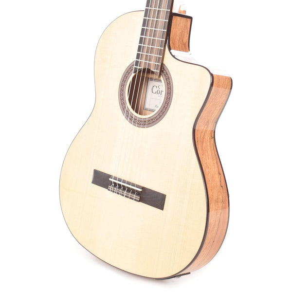 Best Buy: Cordoba 6-String Thin Body Acoustic/Electric Guitar Black C5-CETBK