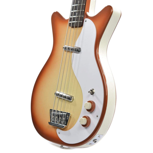 Danelectro 59 DC Long Scale Bass Copperburst – Chicago Music Exchange