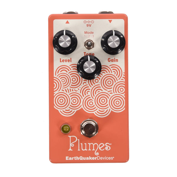 Earthquaker Devices Plumes Small Signal Shredder Pedal Salmon Pink