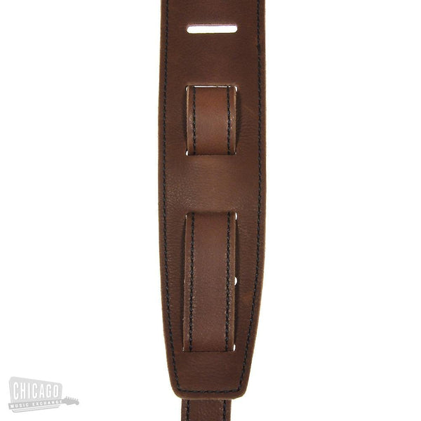 El Dorado Durango Suave Leather Guitar Strap 2.5 Inch - Congac