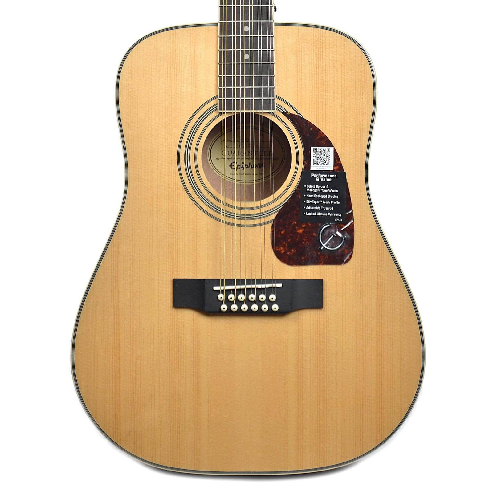 Epiphone Songmaker DR-212 Dreadnought 12-String Natural – Chicago Music  Exchange