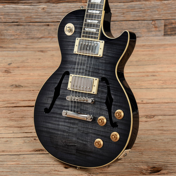 Epiphone Les Paul Standard Florentine PRO Transparent Black 2014