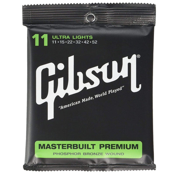 Gibson Gear J 200 Phosphor Bronze Acoustic Guitar Strings 11 52 6