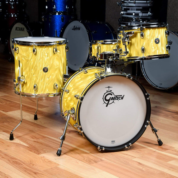 Gretsch Catalina Club 12/14/18/5x14 4pc. Drum Kit Yellow Satin Flame