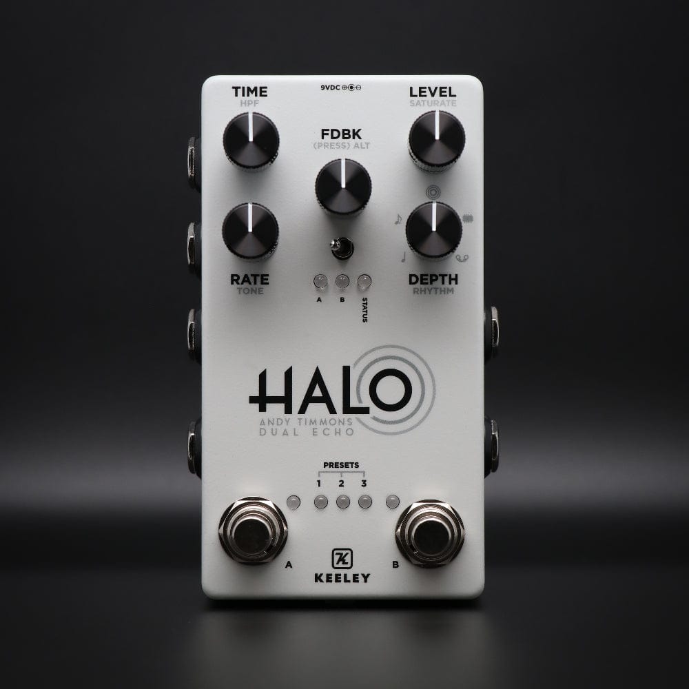 Keeley Limited Edition Halo Andy Timmons Dual Echo Pedal Overcast 
