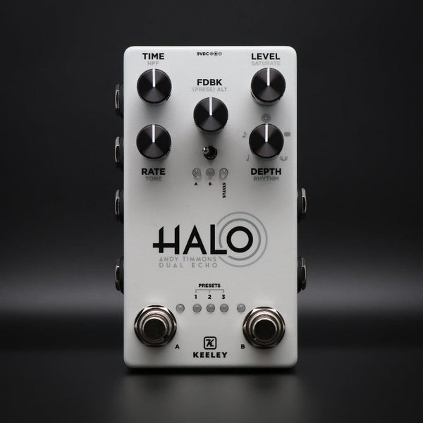 Keeley Limited Edition Halo Andy Timmons Dual Echo Pedal Overcast