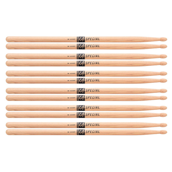 Promark LA Special 5B Wood Tip Drum Sticks (6 Pair Bundle