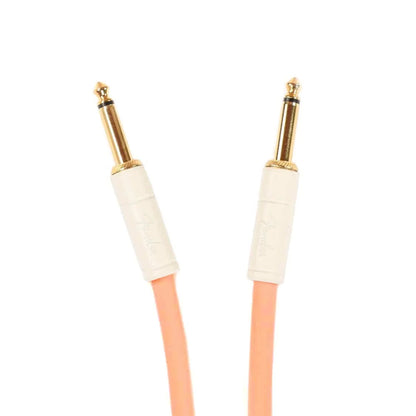 Fender Deluxe Instrument Cable Pacific Peach 18.6' Straight-Straight