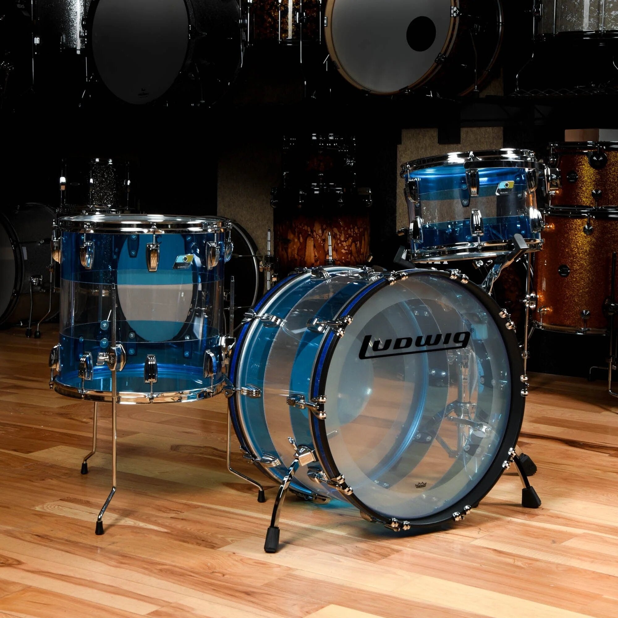 Ludwig Vistalite 13/16/22 3pc. Kit DrumLudwig Vistalite 13/16/22 3pc. Kit Drum  