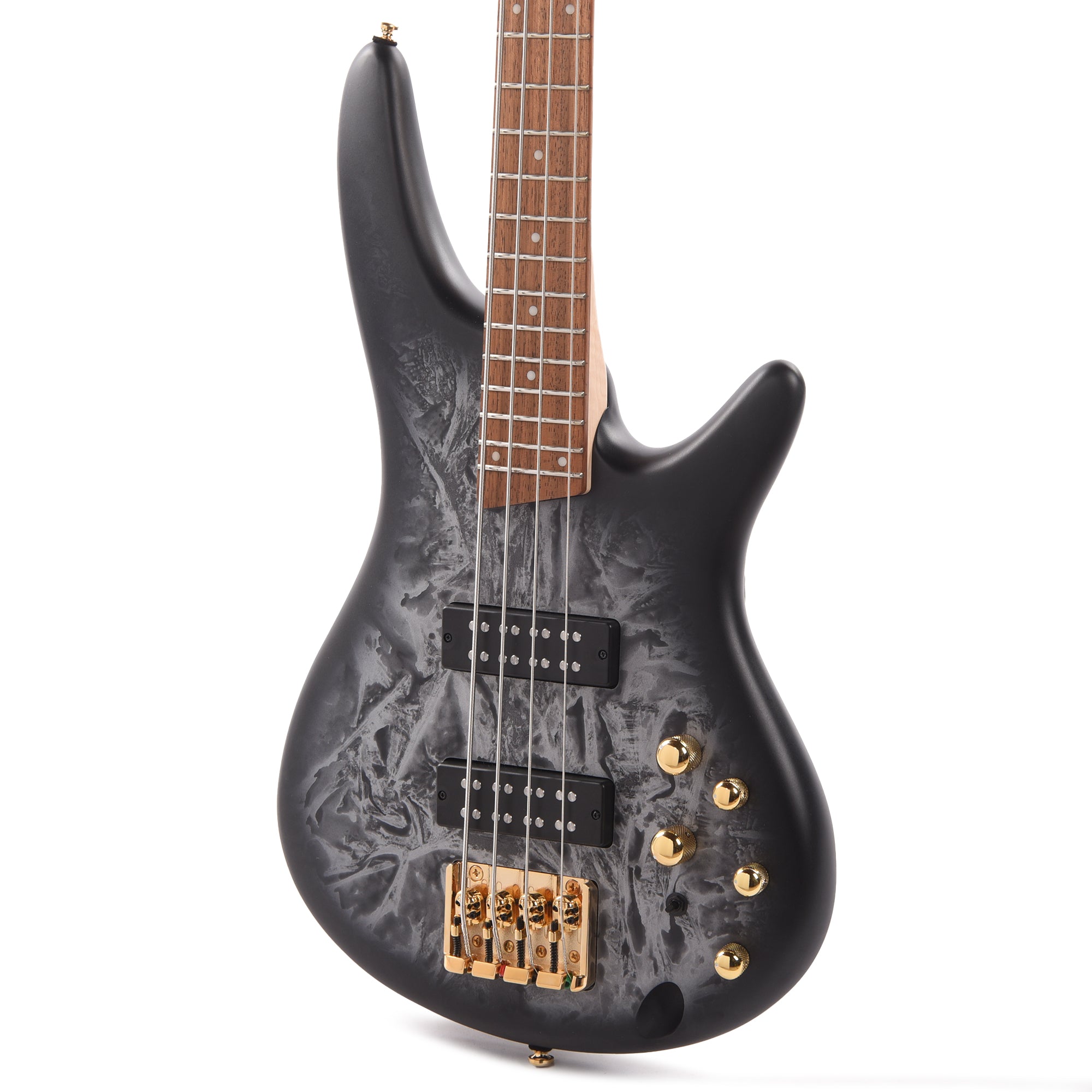 Ibanez SR300EDXBZM Standard 4-String Electric Bass Black Ice Frozen Matte