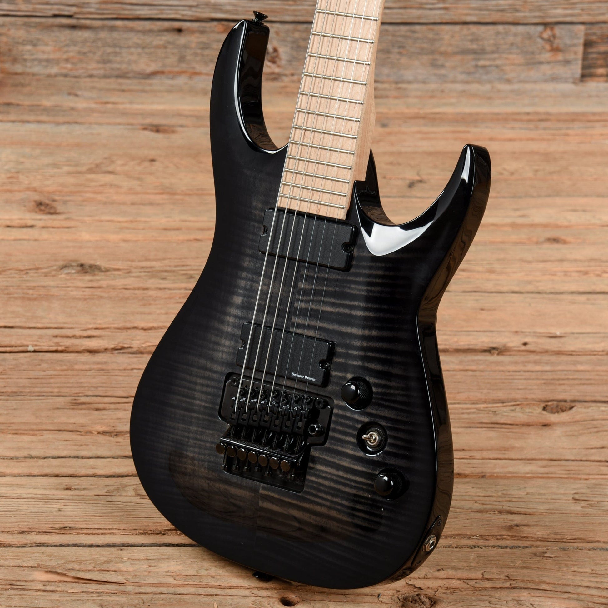 Agile Interceptor 7 Black Electric Guitars / Solid Body