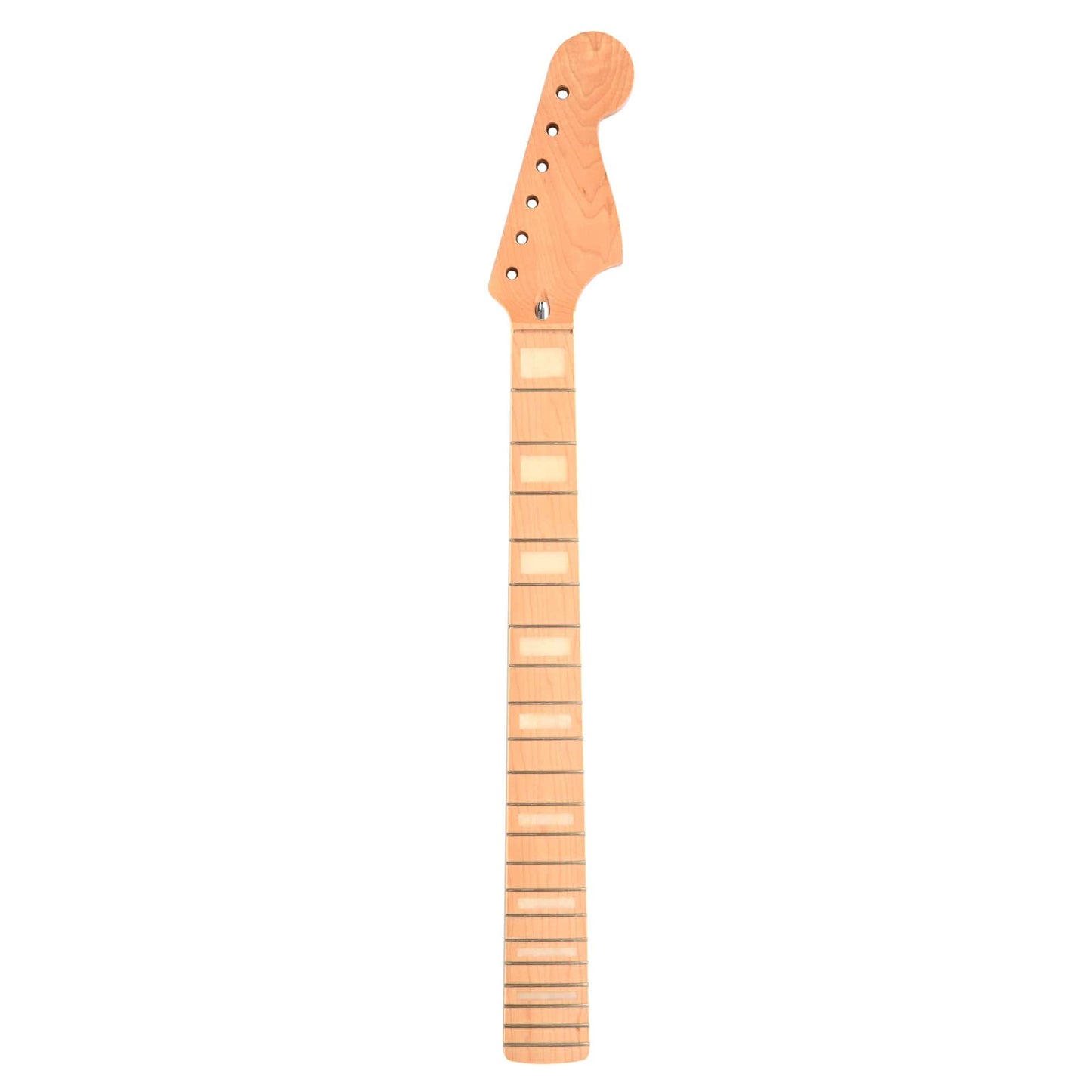 Allparts Replacement Neck For Jazzmaster/Stratocaster Natural w/White Binding & Block Inlays Parts / Amp Parts