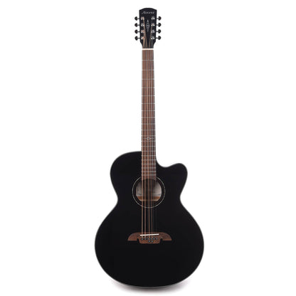 Alvarez ABT60ce Artist 8-String Baritone Solid A+ Sitka Spruce/African Mahogany Black Acoustic Guitars / Baritone