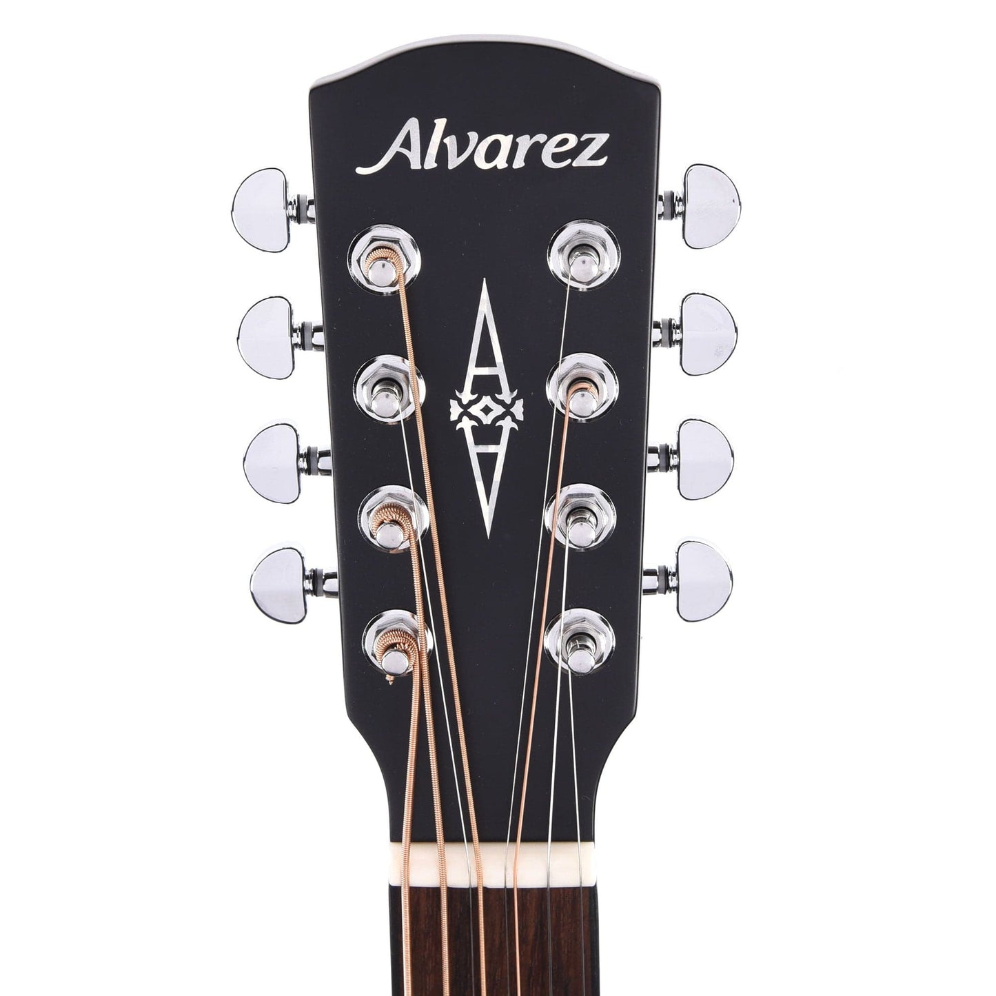 Alvarez ABT60ce Artist 8-String Baritone Solid A+ Sitka Spruce/African Mahogany Black Acoustic Guitars / Baritone