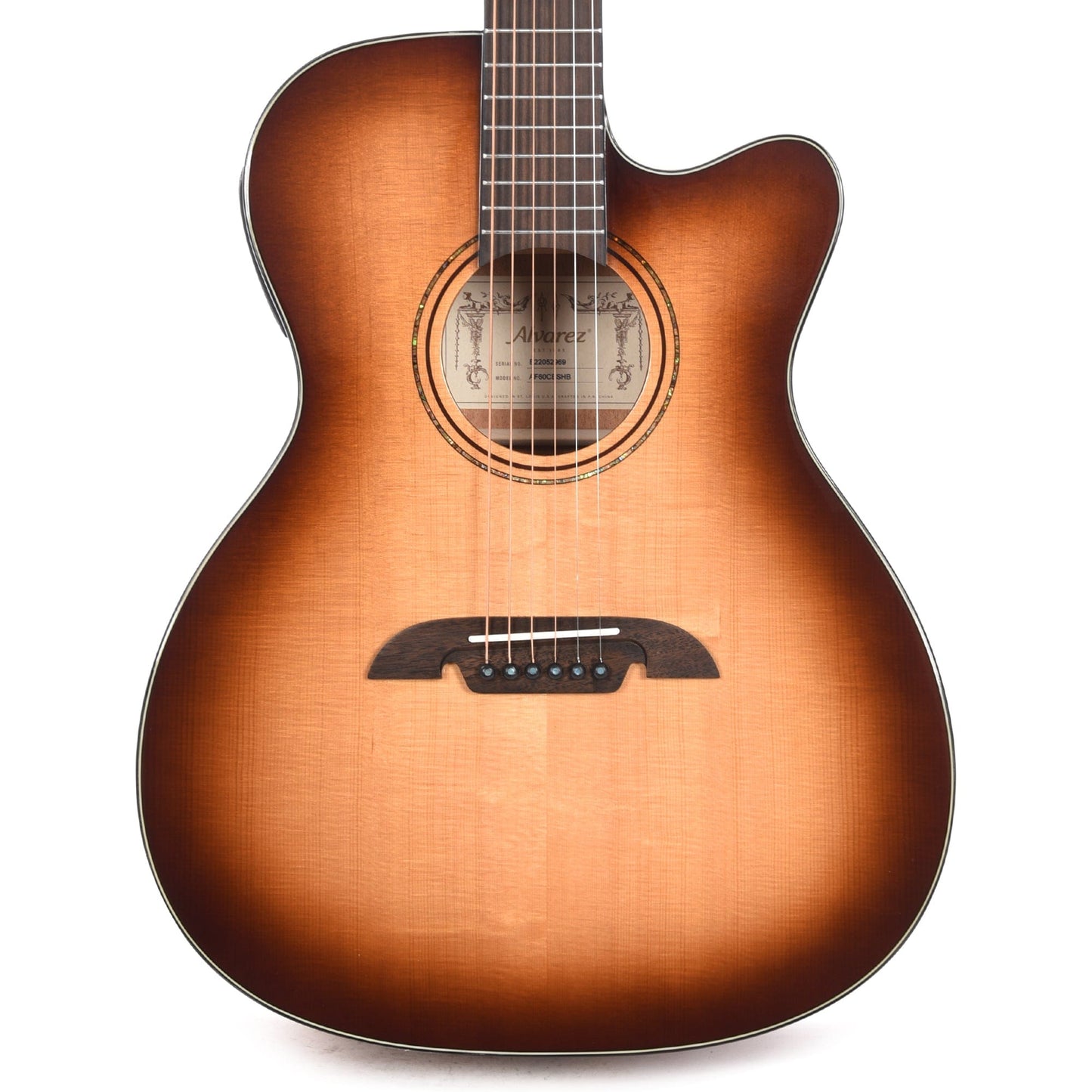 Alvarez AF60CESHB Artist Series Acoustic Guitar Shadowburst Gloss Acoustic Guitars / OM and Auditorium