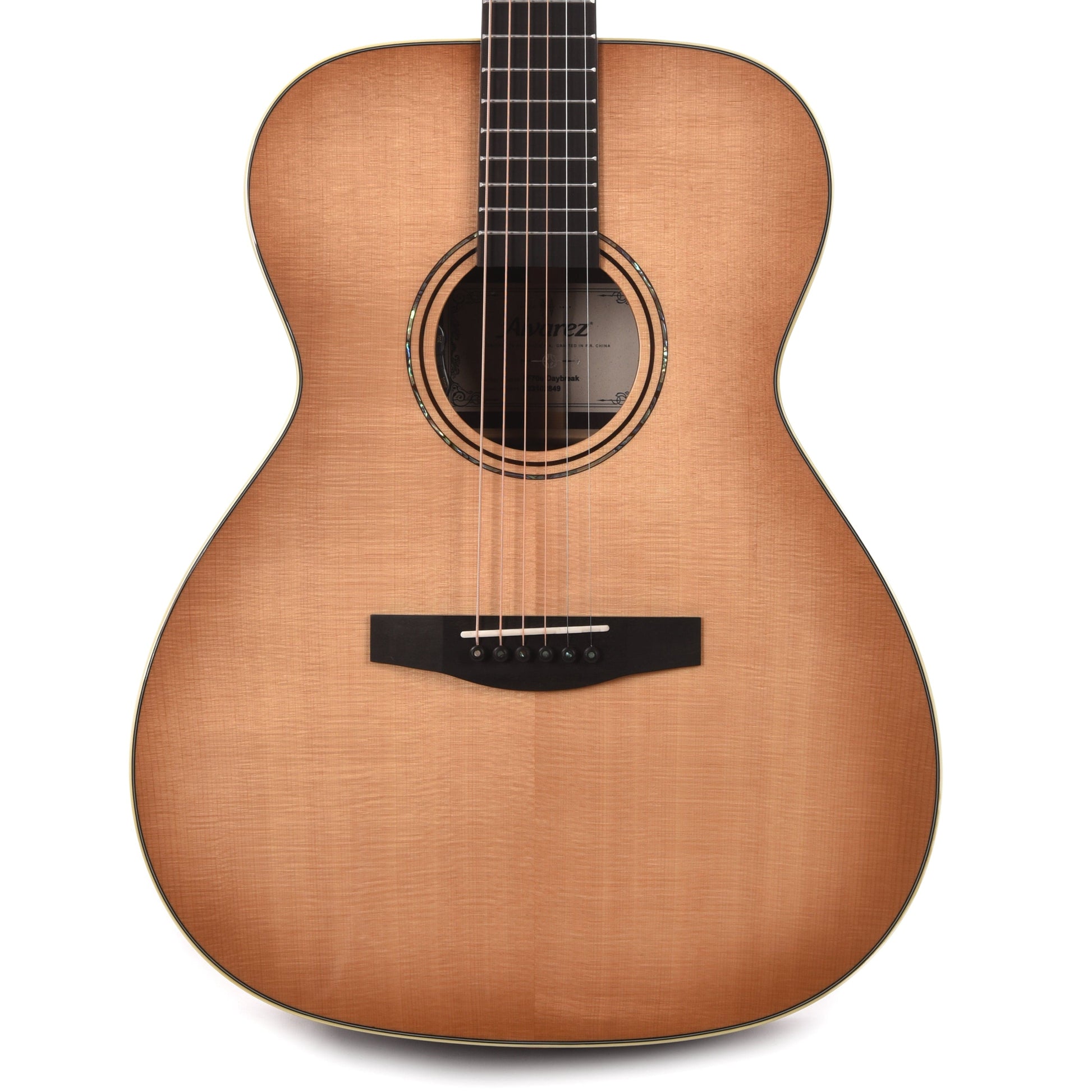 Alvarez LF70e Alvarez Laureate Folk/OM AAAA Solid North American Sitka/Solid East Indian Rosewood Daybreak Acoustic Guitars / OM and Auditorium