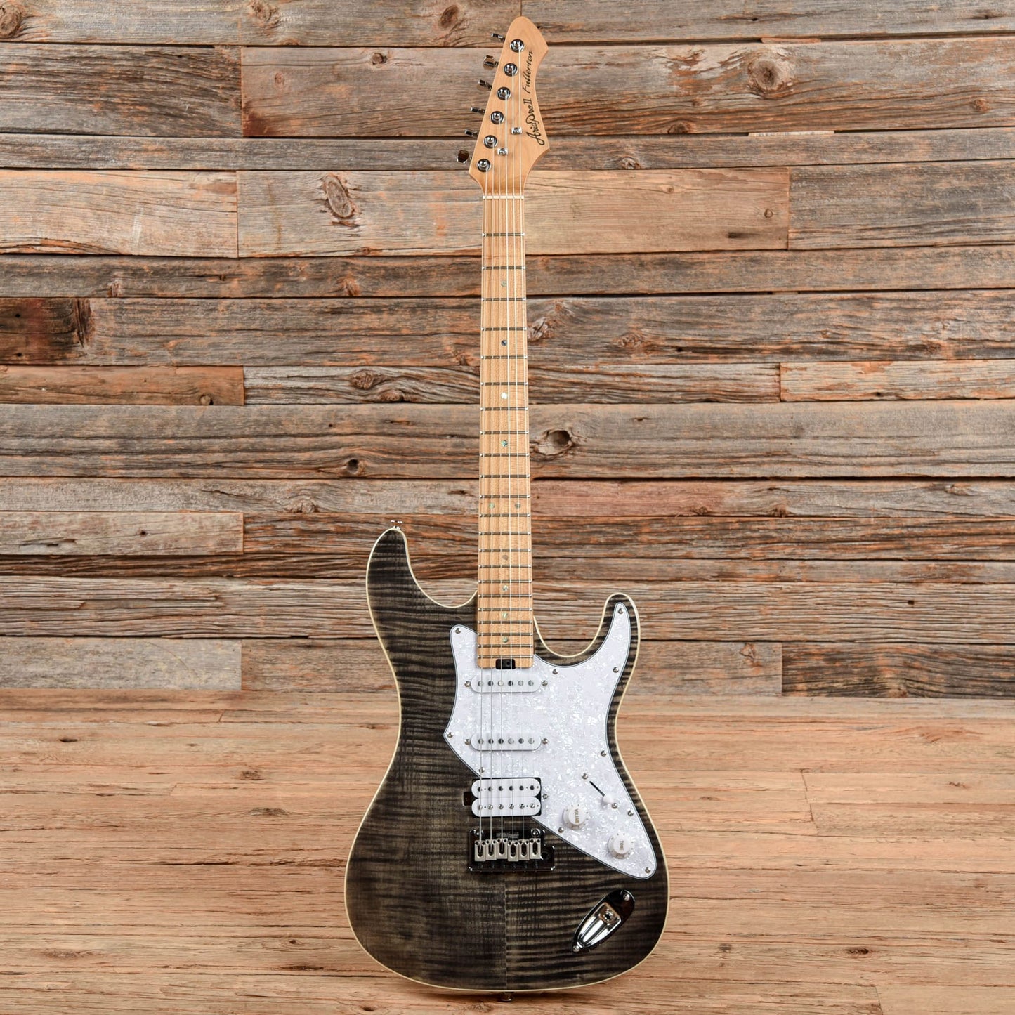 Aria Pro II Fullerton Trans Black Electric Guitars / Solid Body