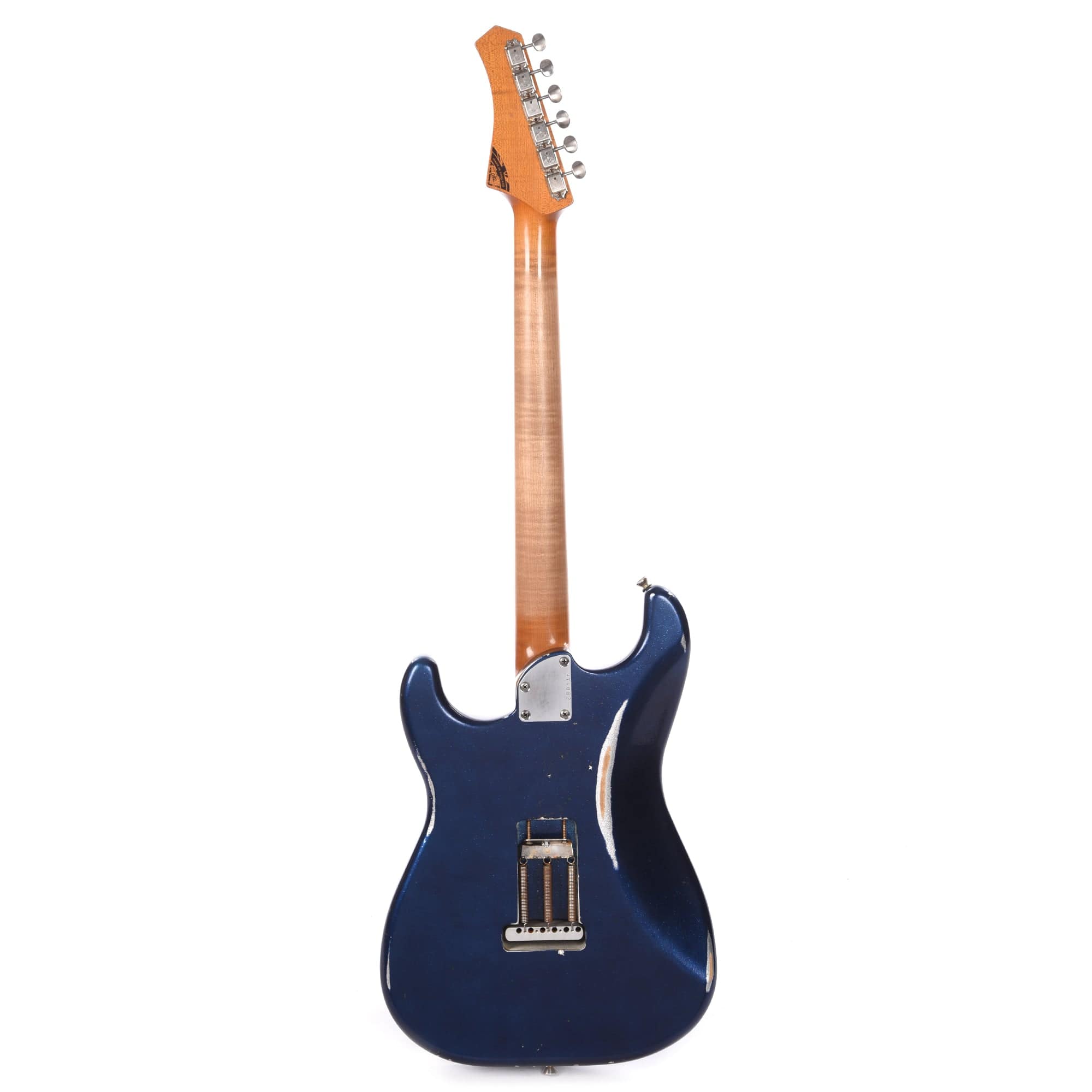 Atkin 63 S-Style Classic Aged Brunswick Blue Sparkle w/Roasted Flame Maple Neck (Serial #082) Electric Guitars / Solid Body