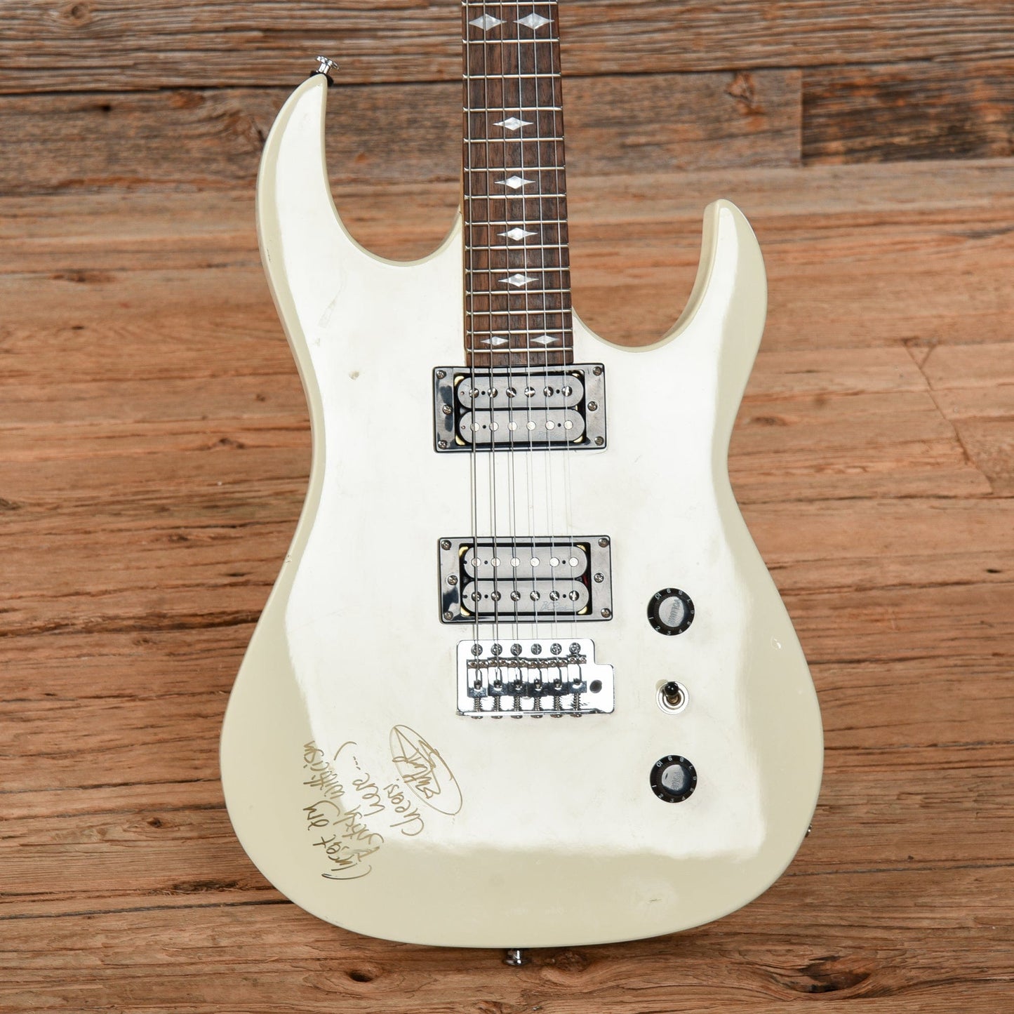 B.C. Rich ASM-1 White Electric Guitars / Solid Body