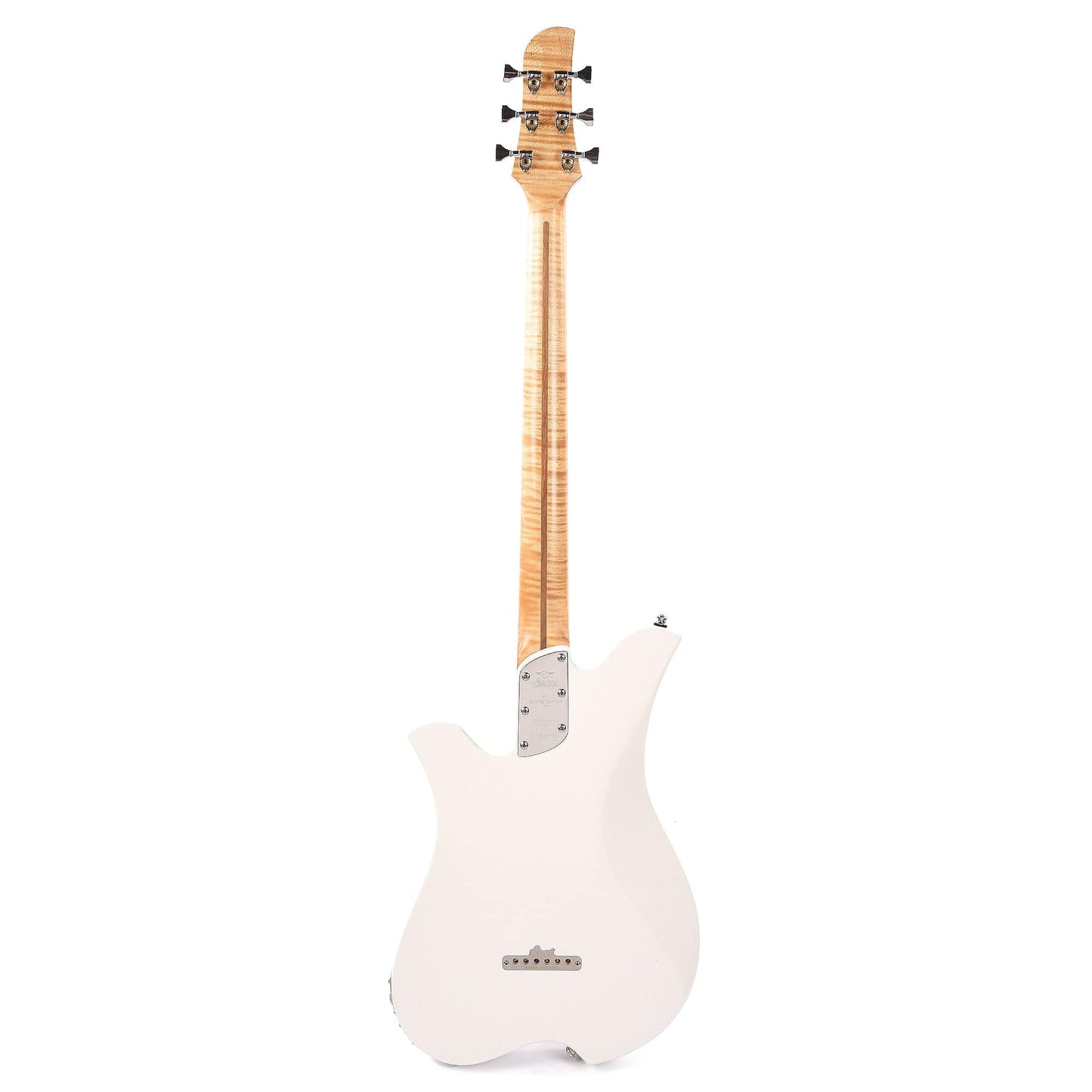 Bacci Leonardo Funk Machine Dual Output Baritone Vintage White Electric Guitars / Solid Body