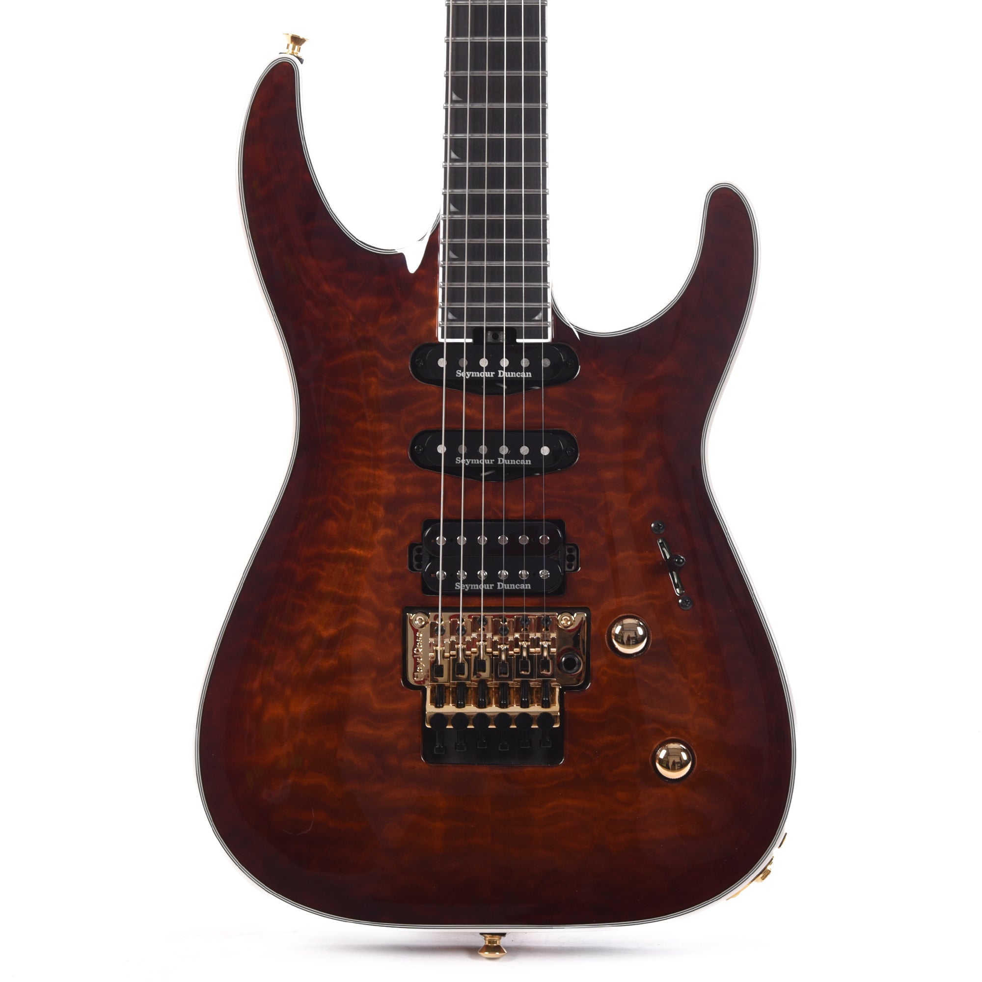 Jackson Pro Plus Series Soloist SLA3Q Amber Tiger Eye