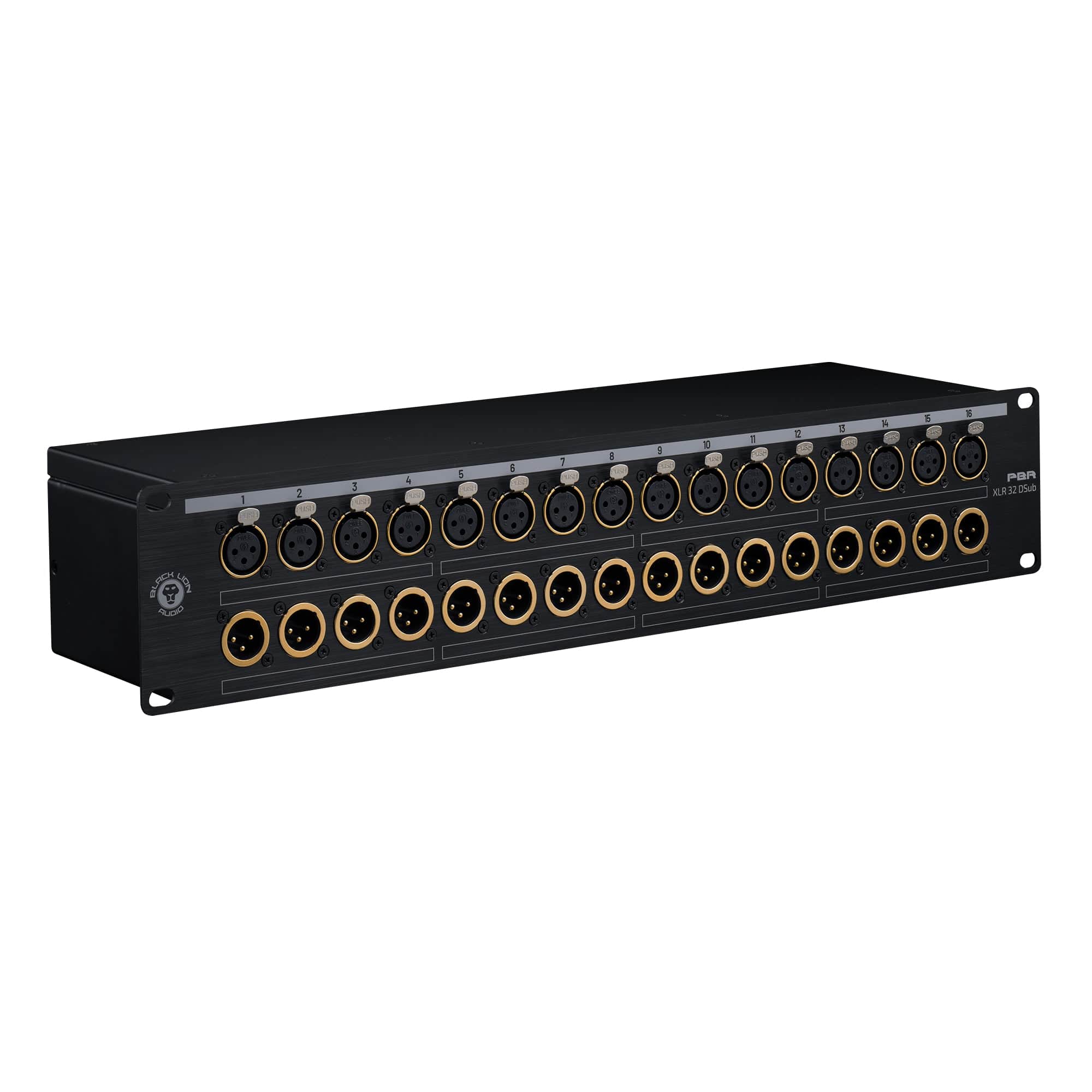 Black Lion Audio 32 Point Gold Plated XLR Patchbay Pro Audio / Patchbays