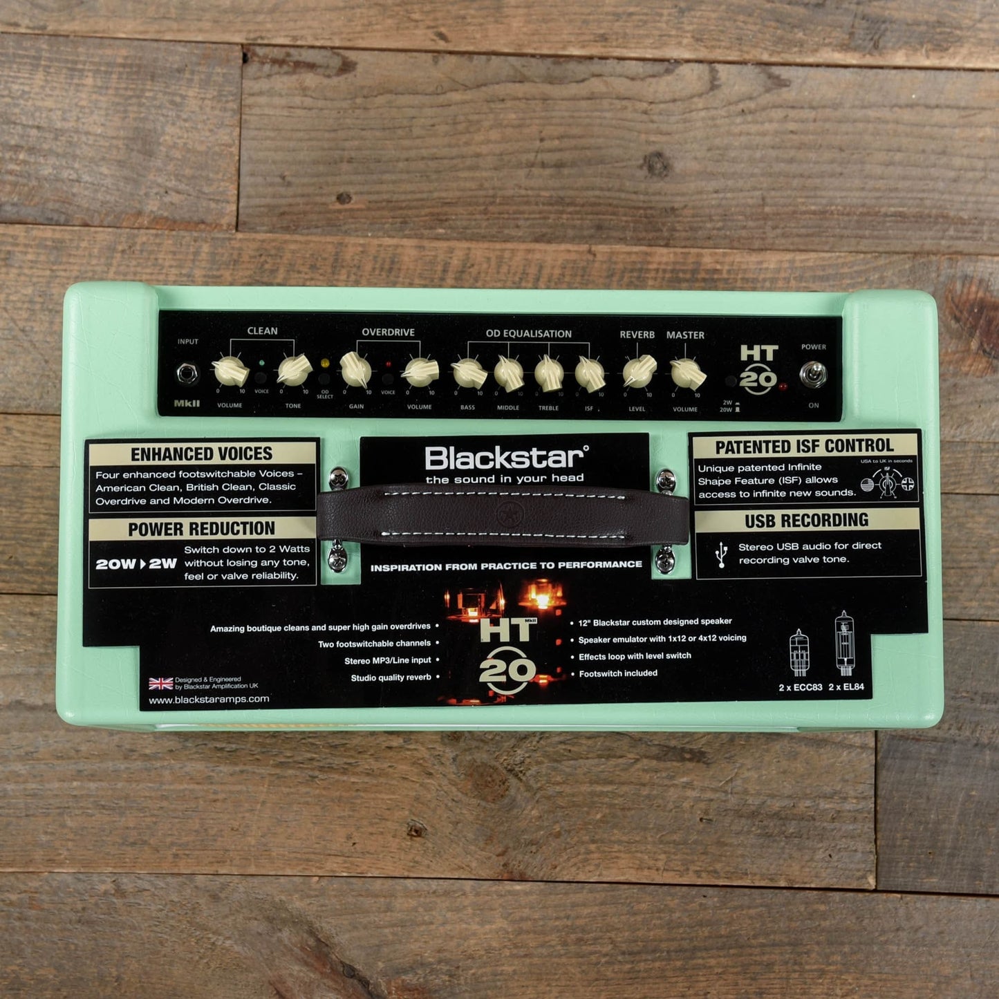 Blackstar Studio 20W 1x12 Guitar Tube Combo Amp w/Reverb in Surf Green Amps / Guitar Combos