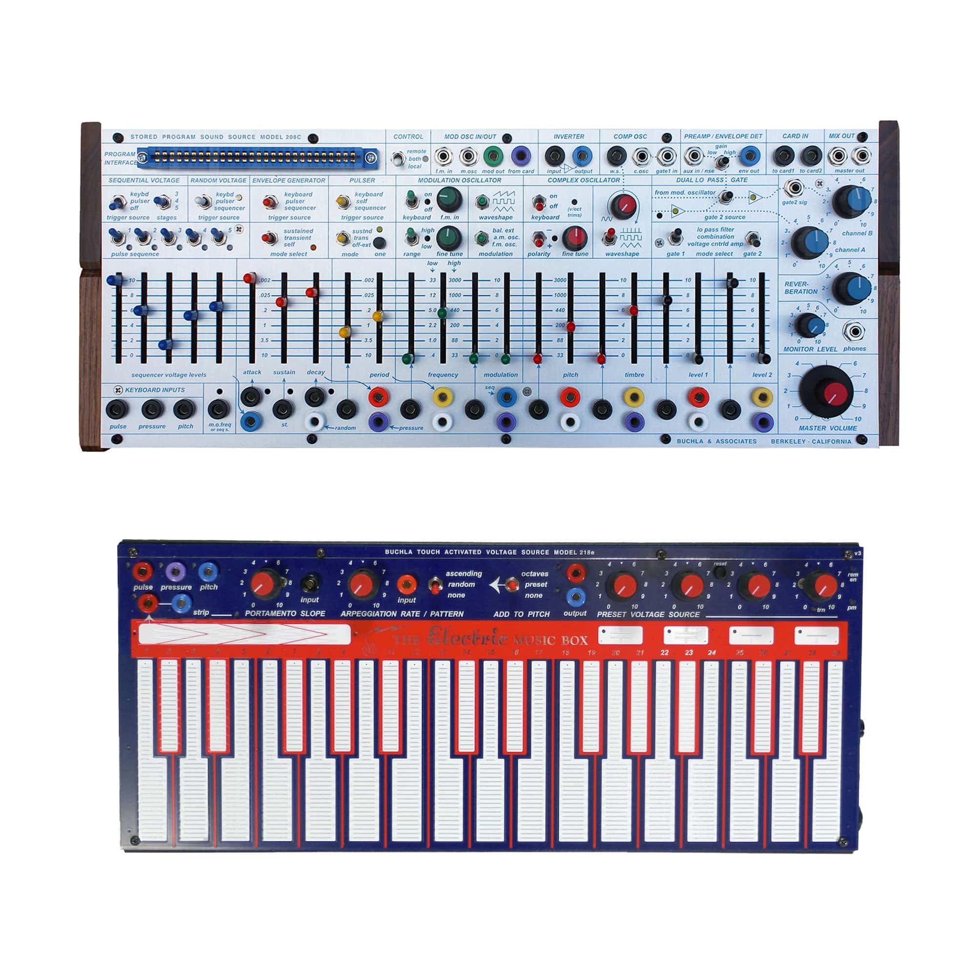 Buchla Easel Command Desktop Synthesizer and LEM 218 Touch Keyboard  Controller Bundle