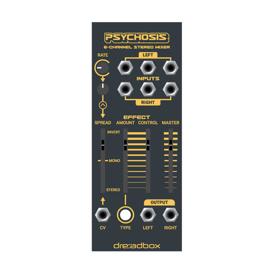 Dreadbox Psychosis 6-Channel Stereo Mixer Eurorack Module