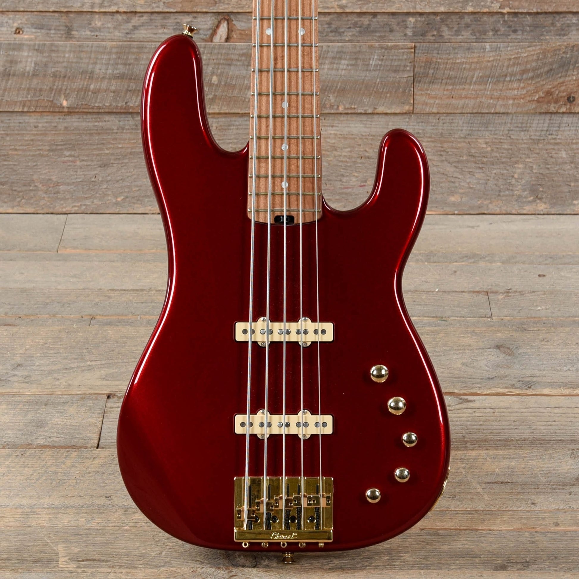 Charvel Pro-Mod San Dimas Bass JJ V Candy Apple Red Bass Guitars / 5-String or More