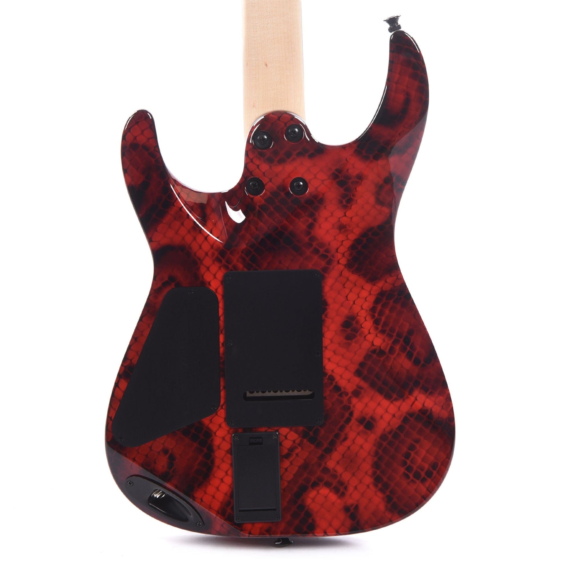 Charvel Custom S hop USA Special Edition DK24 Custom Hand-Painted Red Snakeskin Artwork by Mike Eshelman Electric Guitars / Solid Body