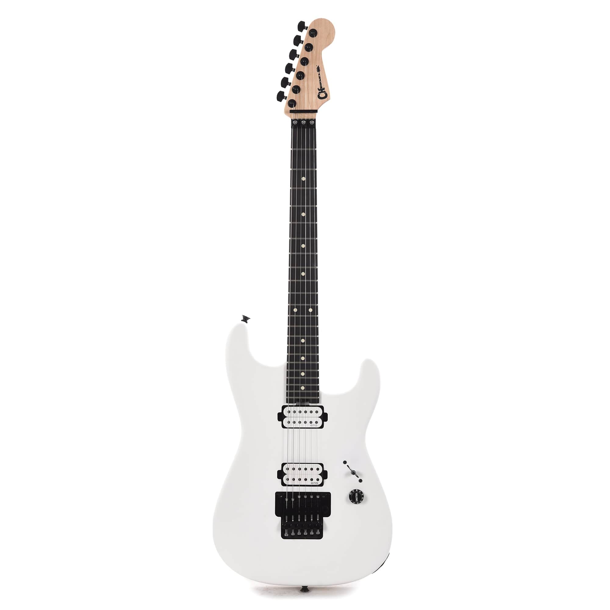 Charvel Jim Root Signature Pro-Mod San Dimas Style 1 HH FR M Satin White Electric Guitars / Solid Body