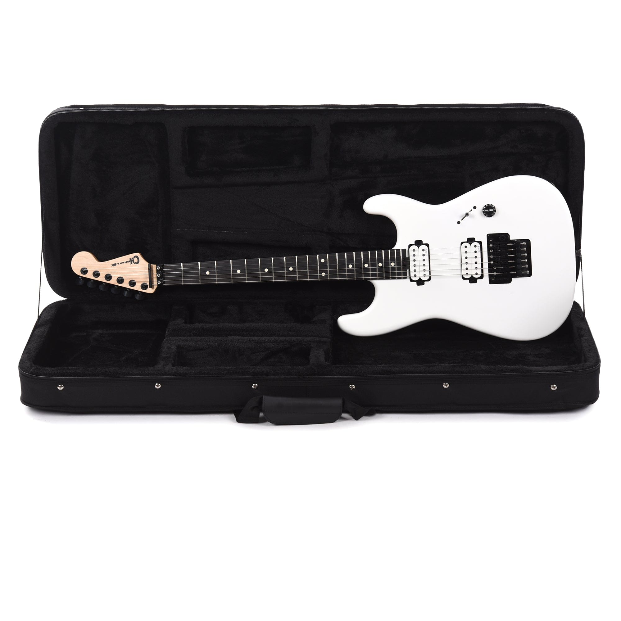 Charvel Jim Root Signature Pro-Mod San Dimas Style 1 HH FR M Satin White Electric Guitars / Solid Body