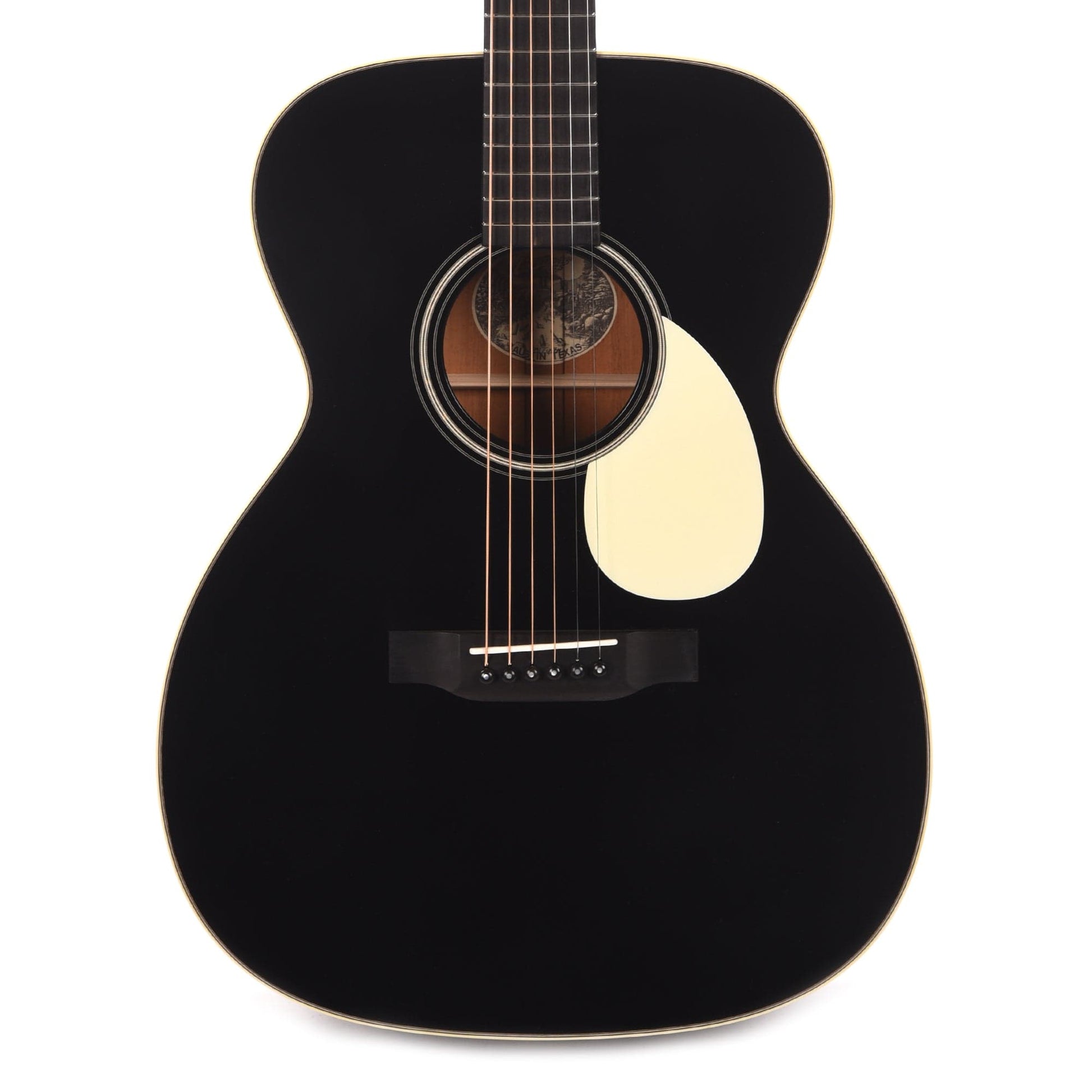 Collings OM1 Sitka/Mahogany Black Full Body w/Ivoroid Pickguard Acoustic Guitars / OM and Auditorium