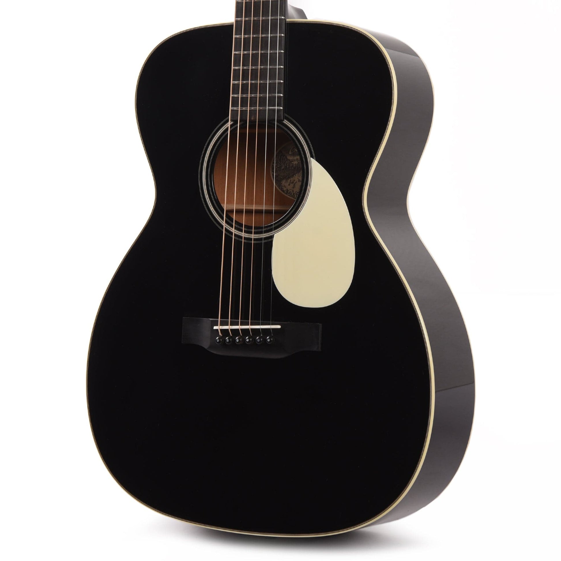 Collings OM1 Sitka/Mahogany Black Full Body w/Ivoroid Pickguard Acoustic Guitars / OM and Auditorium