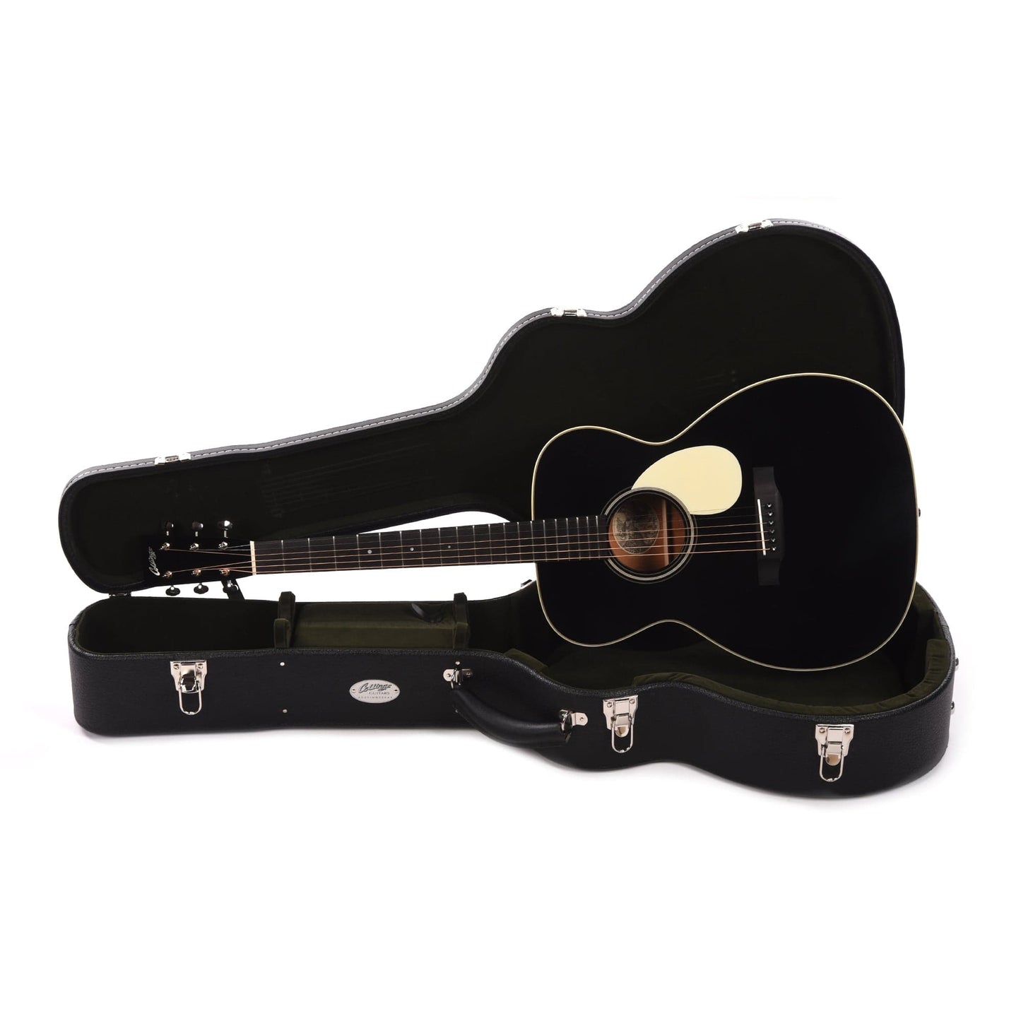 Collings OM1 Sitka/Mahogany Black Full Body w/Ivoroid Pickguard Acoustic Guitars / OM and Auditorium