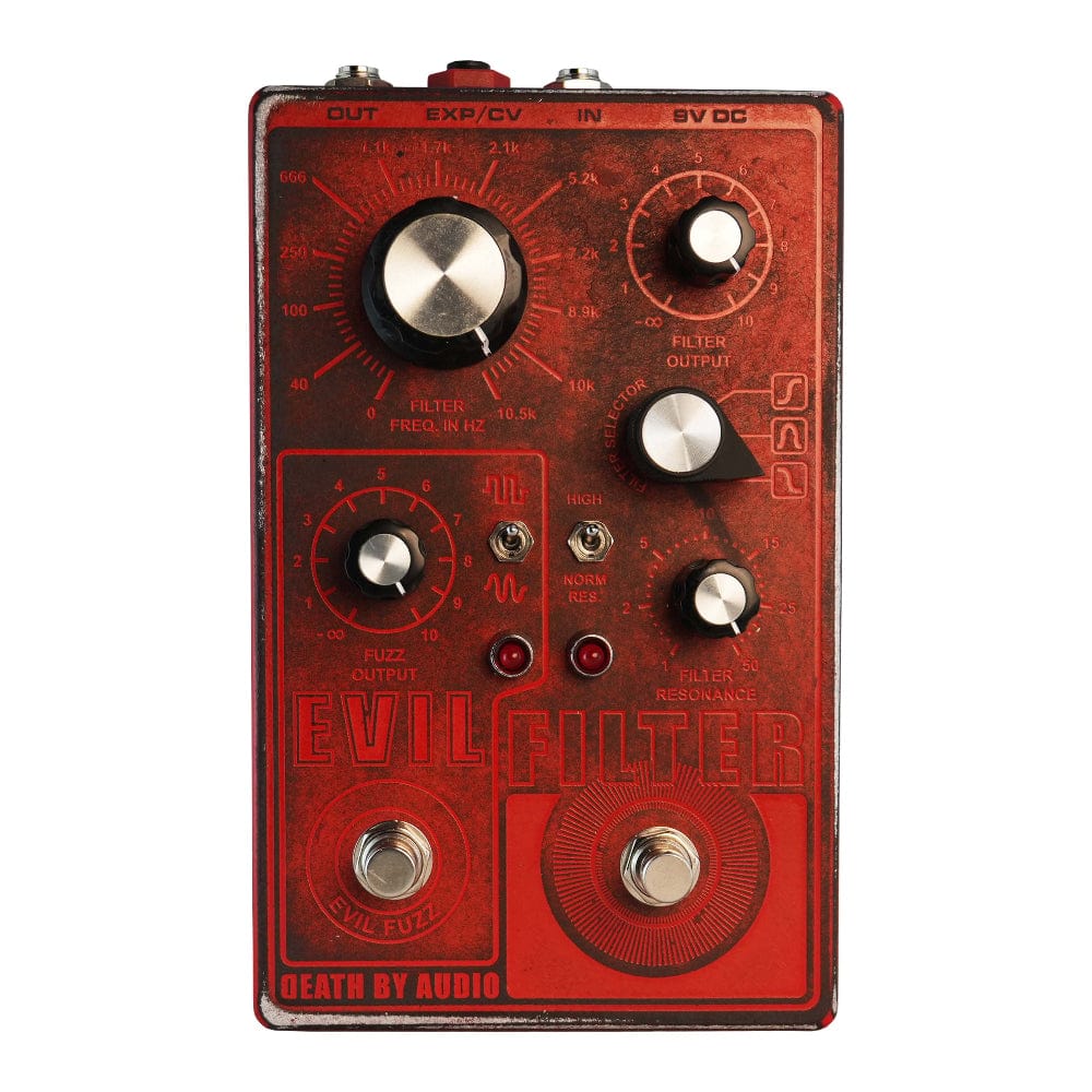 Death by Audio Evil Filter Red/Black Distressed – Chicago Music