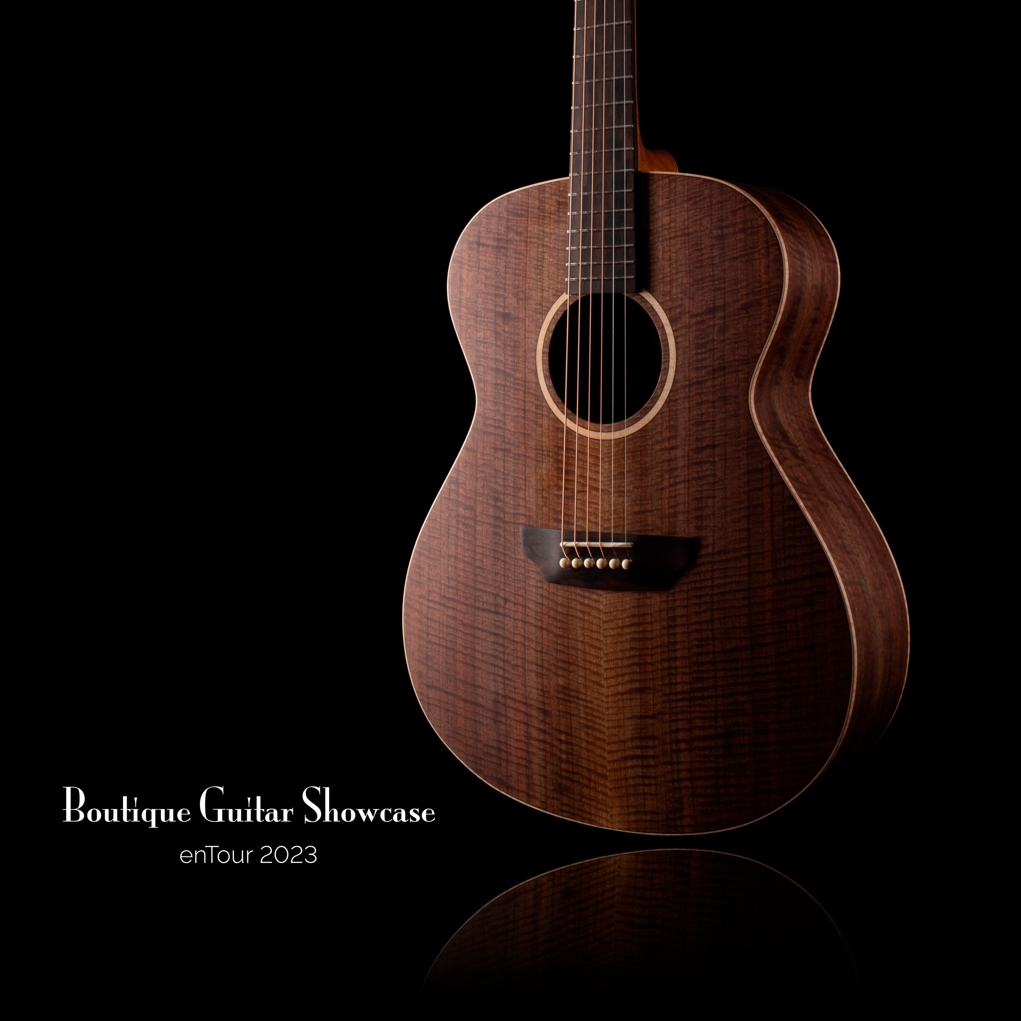 Donovan Leah Guitars Caroline Black Walnut/Black Walnut Natural Acoustic Guitars