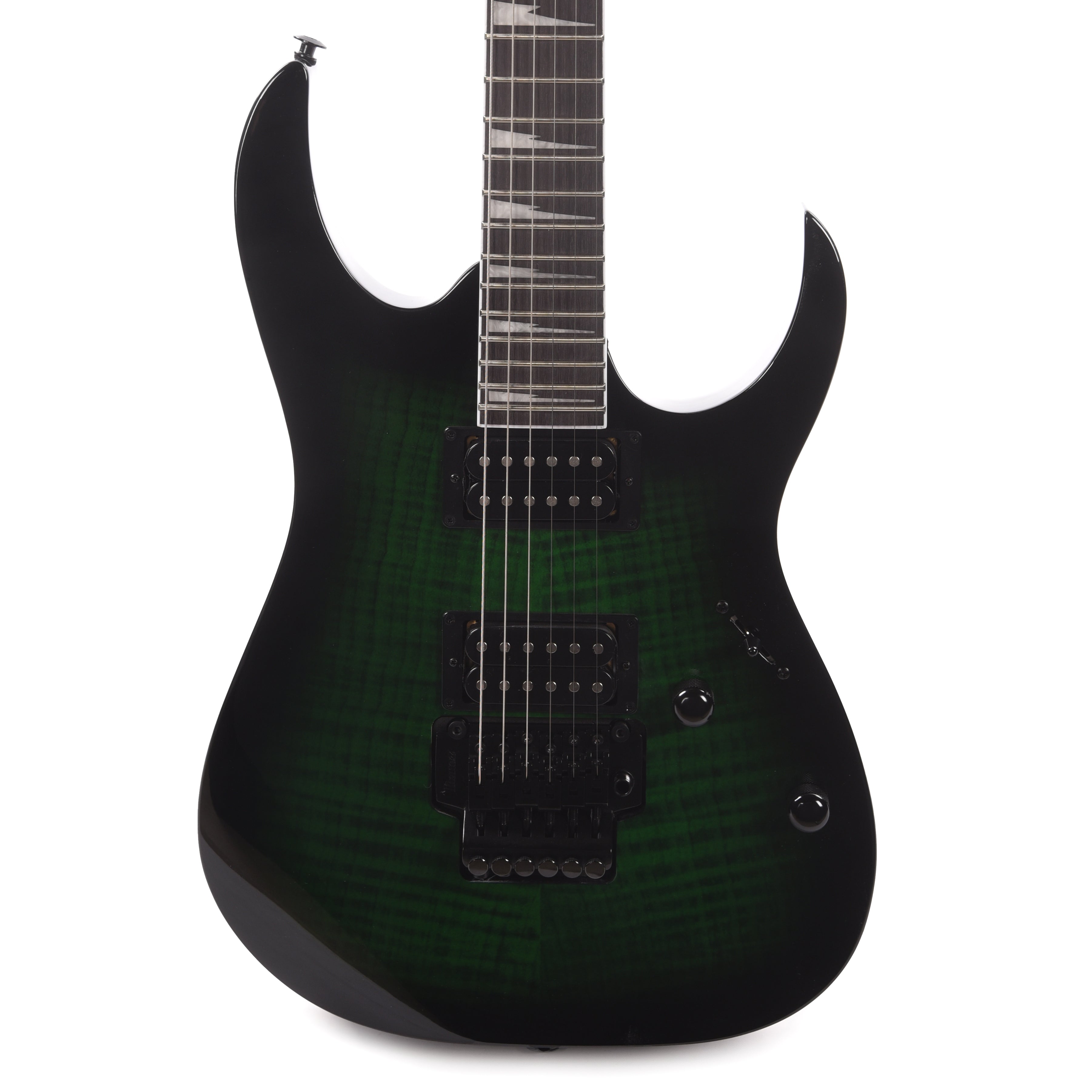 Ibanez GRG320FATEB GIO RG 6-String Electric Guitar Transparent Emerald Burst