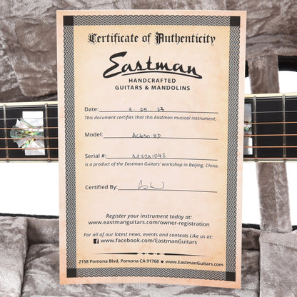 Eastman AC630 Engleman Spruce/Maple Jumbo Blonde Acoustic Guitars / Jumbo