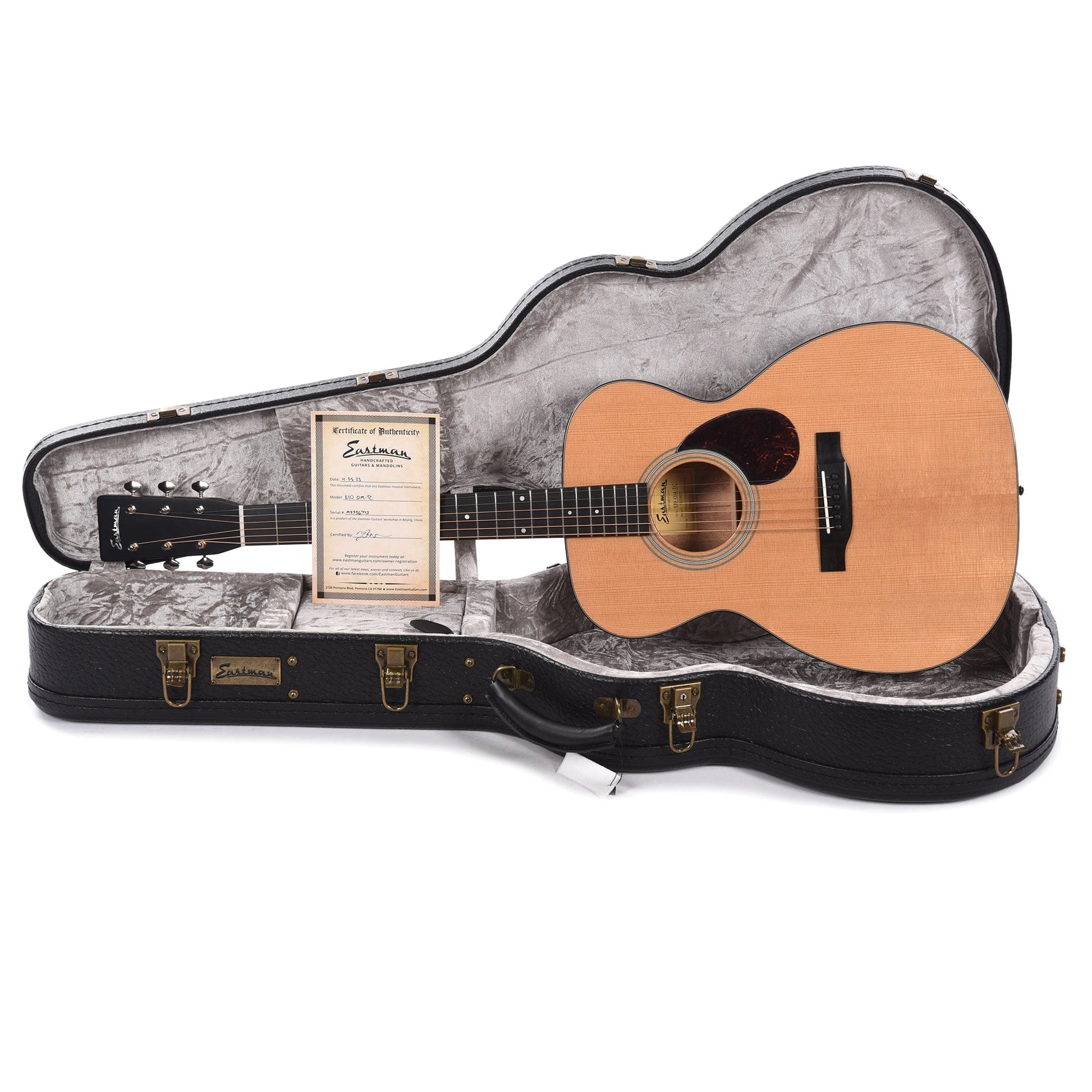 Eastman E10OM-TC Thermo Cured Adirondack Spruce/Mahogany OM Natural Acoustic Guitars / OM and Auditorium