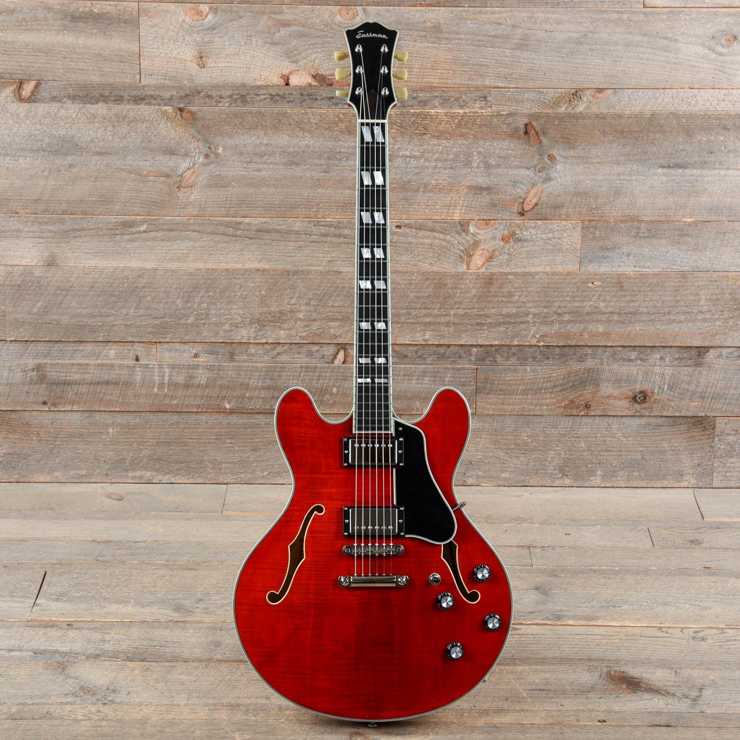 Eastman T486 Thinline Red w/Seymour Duncan Humbuckers Electric Guitars / Semi-Hollow