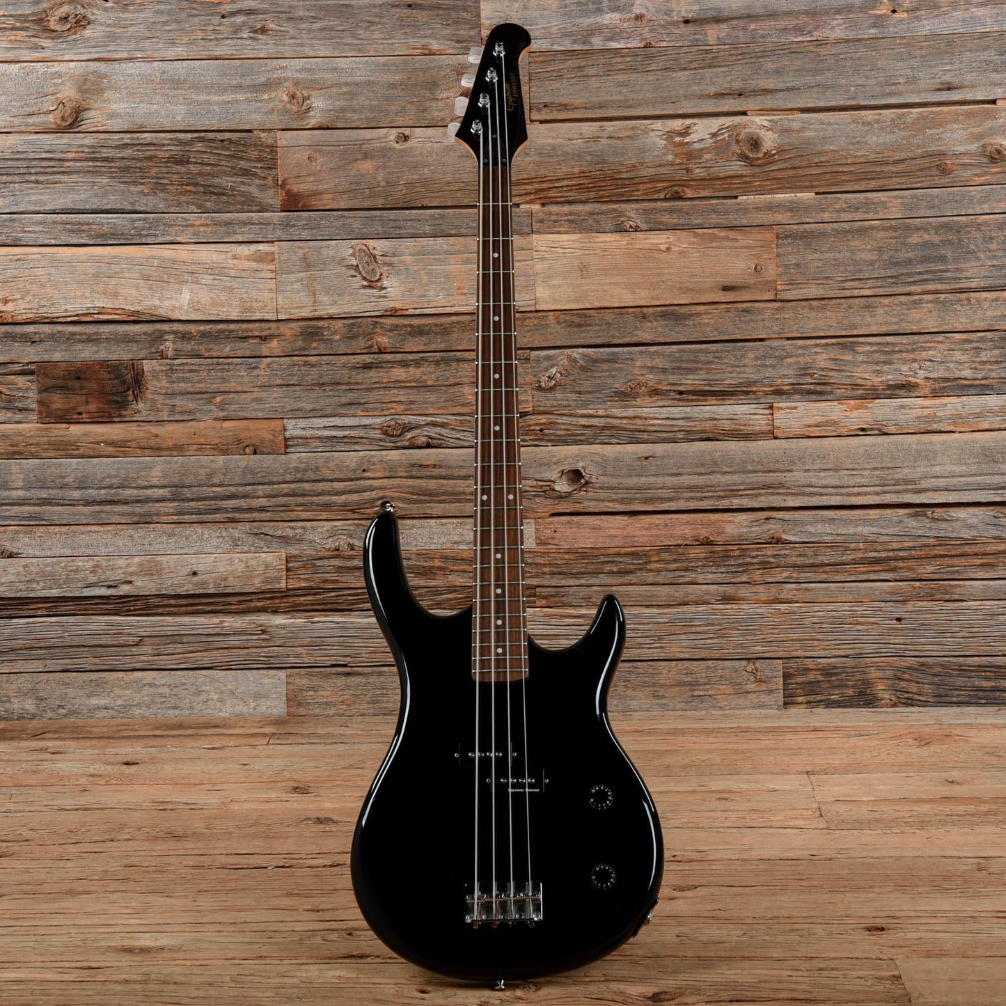 Epiphone Embassy Bass Black Bass Guitars / 4-String