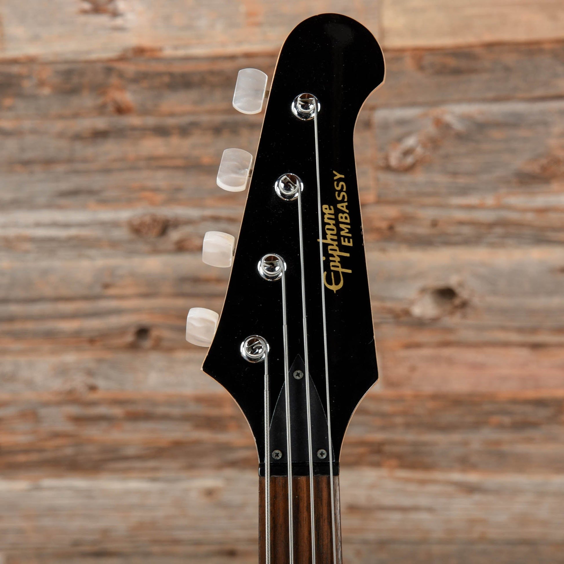 Epiphone Embassy Bass Black Bass Guitars / 4-String